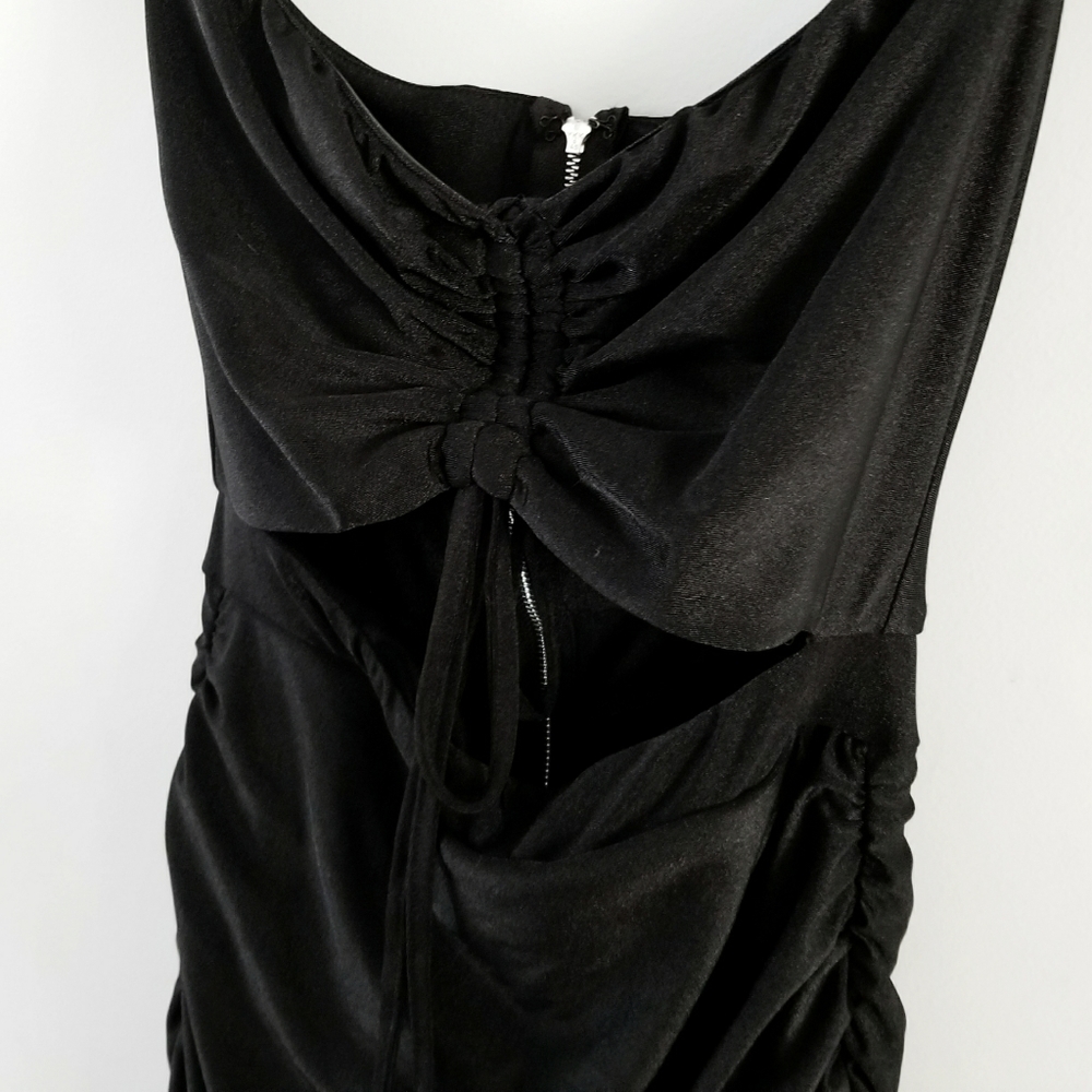 Tiger Mist Black Romi Ruched Cut Out Dress - Picture 5 of 7